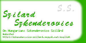 szilard szkenderovics business card